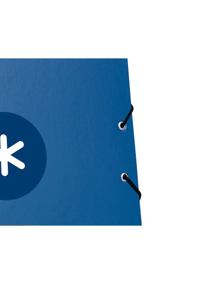 CARPETA  ANTARTIK GOMAS A4 3 SOLAPAS CARTON FORRADO AZ. OSCURO