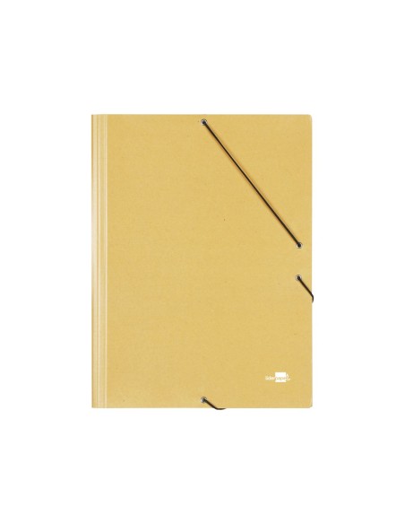 CARPETA GOMAS LIDERPAPEL FL CARTON PRESPAN 3 SOLAPAS AM.