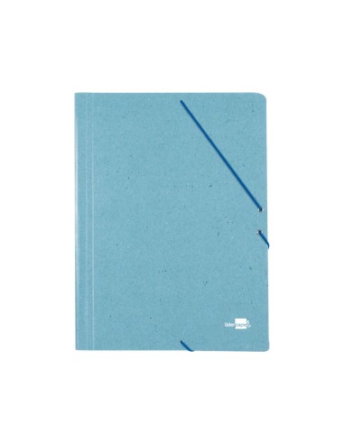 CARPETA GOMAS LIDERPAPEL FL CARTON PRESPAN 3 SOLAPAS VE.