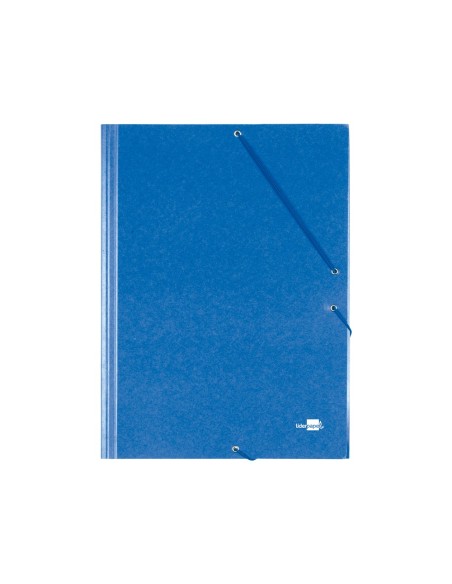 CARPETA GOMAS LIDERPAPEL FL CARTON PRESPAN 3 SOLAPAS AZ.