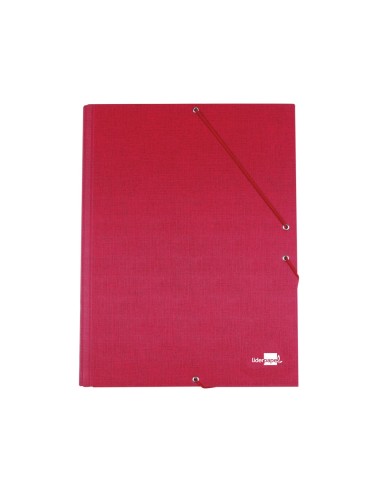 CARPETA GOMAS LIDERPAPEL FL CARTON FORRADO 3 SOLAPAS RJ.
