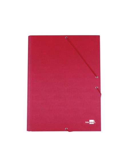 CARPETA GOMAS LIDERPAPEL FL CARTON FORRADO 3 SOLAPAS RJ.