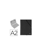 CARPETA PLANOS CARTON DIN A2 NEGRA 2