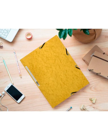 CARPETA GOMAS Q-CON. 320X243MM SIMIL-PRESPAN 3 SOLAPAS LOMO 15CM AM