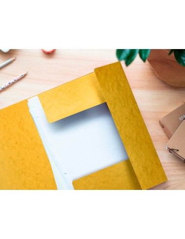 CARPETA GOMAS Q-CON. 320X243MM SIMIL-PRESPAN 3 SOLAPAS LOMO 15CM AM