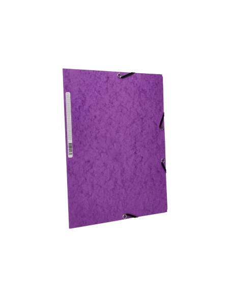 CARPETA GOMAS Q-CON. 320X243MM SIMIL-PRESPAN 3 SOLAPAS LOMO 15CM VIO.