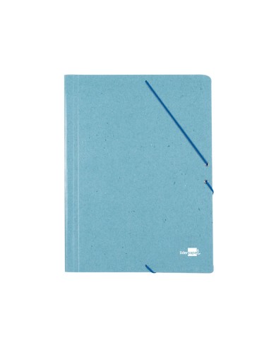 CARPETA GOMAS LIDERPAPEL A3 CARTON PRESPAN 3 SOLAPAS VE.