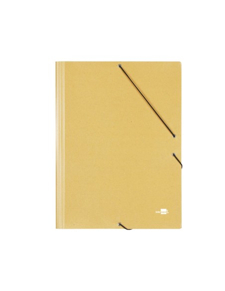 CARPETA GOMAS LIDERPAPEL A3 CARTON PRESPAN 3 SOLAPAS AM.