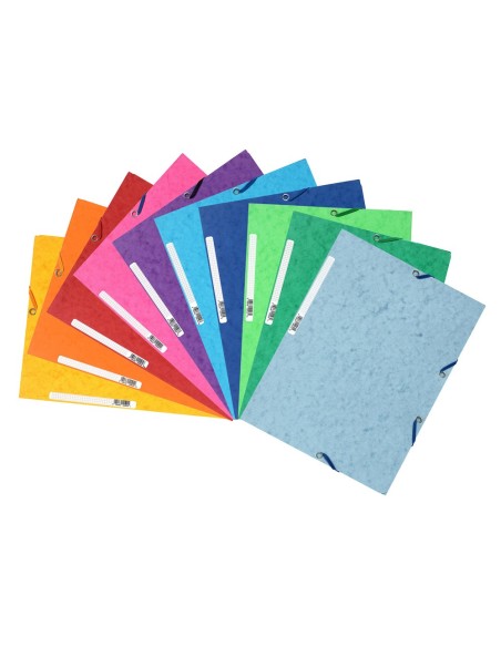 CARPETA GOMAS EXACOMPTA A4 CARTULINA ILUSTRADA 3 SOLAPAS COL.SURT.