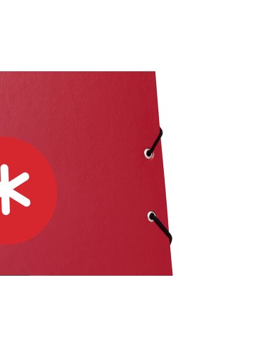 CARPETA  ANTARTIK GOMAS A4 3 SOLAPAS CARTON FORRADO FRAMBUESA