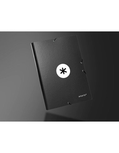 CARPETA GOMAS ANTARTIK FL CARTON FORRADO 3 SOLAPAS NG.