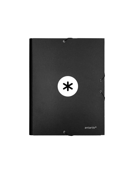 CARPETA GOMAS ANTARTIK FL CARTON FORRADO 3 SOLAPAS NG.