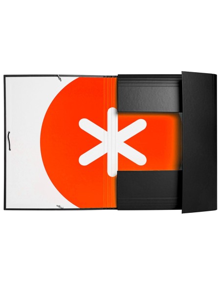 CARPETA GOMAS ANTARTIK FL CARTON FORRADO 3 SOLAPAS NG.