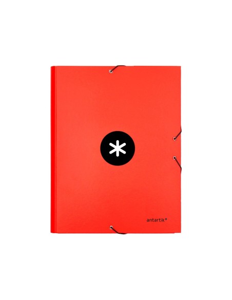 CARPETA GOMAS ANTARTIK FL CARTON FORRADO 3 SOLAPAS RJ.