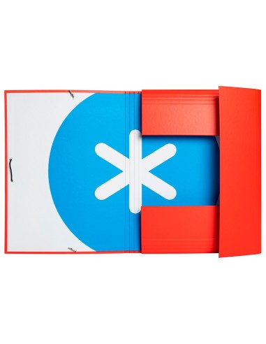 CARPETA GOMAS ANTARTIK FL CARTON FORRADO 3 SOLAPAS RJ.