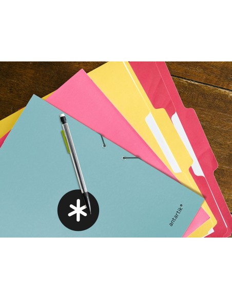CARPETA GOMAS ANTARTIK A4 CARTON FORRADO 3 SOLAPAS MENTA