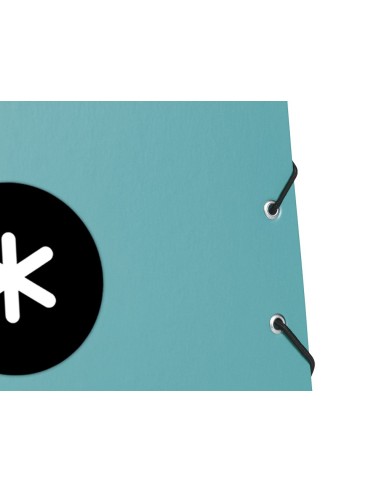 CARPETA GOMAS ANTARTIK A4 CARTON FORRADO 3 SOLAPAS MENTA