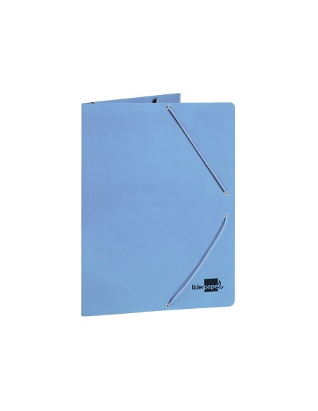 CARPETA  GOMAS FL. 3 SOLAPAS CARTON PLAST.PASTELES SURT.