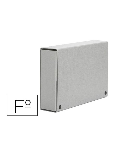 CARPETA PROYECTOS PARDO FL.LOMO 120 MM CARTON FORRADO GRIS BROCHE