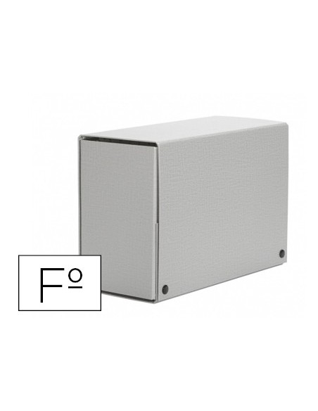 CARPETA PROYECTOS PARDO FL.LOMO 150 MM CARTON FORRADO GRIS BROCHE