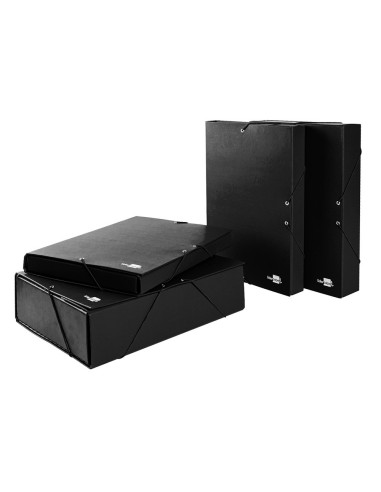 CARPETA PROYECTOS LOMO 3 CM NEGRA