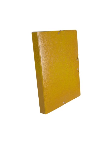 CARPETA PROYECTOS LOMO 3 CM AMARILLA CARTON