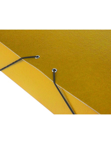 CARPETA PROYECTOS LOMO 7 CM AMARILLA CARTON