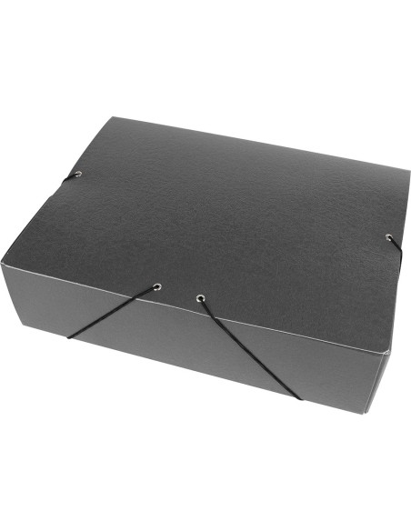 CARPETA PROYECTOS LOMO 9 CM GRIS CARTON