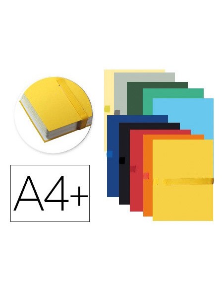 CARPETA PROYECTO EXACOMPTA DIN A4 L. 130MM EXT.TIRA VELCRO COL.SURT.