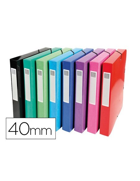 CARPETA PROYECTOS EXACOMPTA A4 LOMO 40MM.600 G/M2 SURT 59929E