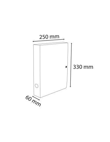 CARPETA PROY. EXACOMPTA SKANDI PP. A4 LOMO 60MM CIERRE PRESION COL.