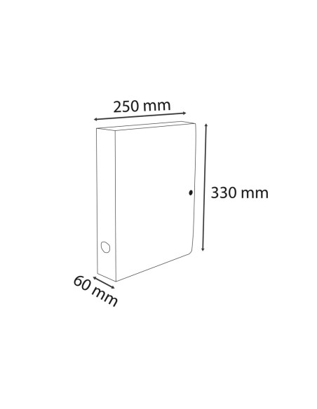 CARPETA PROY. EXACOMPTA SKANDI PP. A4 LOMO 60MM CIERRE PRESION COL.