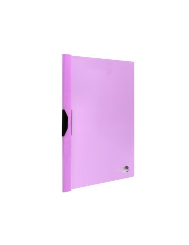 CARPETA DOSSIER PINZA LAT.PP. A4 LAVANDA OPACO 30H. PINZA DESLIZANTE