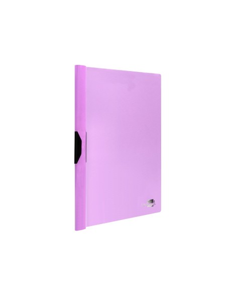 CARPETA DOSSIER PINZA LAT.PP. A4 LAVANDA OPACO 30H. PINZA DESLIZANTE