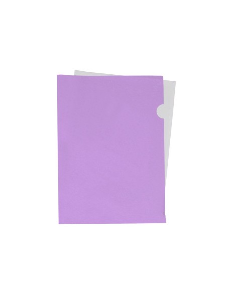 CARPETA DOSSIER U ERO PP. A4 LAVANDA OPACO 20H.
