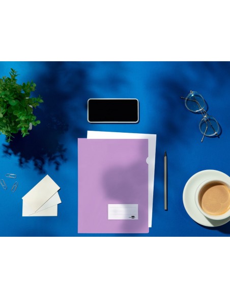 CARPETA DOSSIER A4 U ERO LAVANDA OPACO