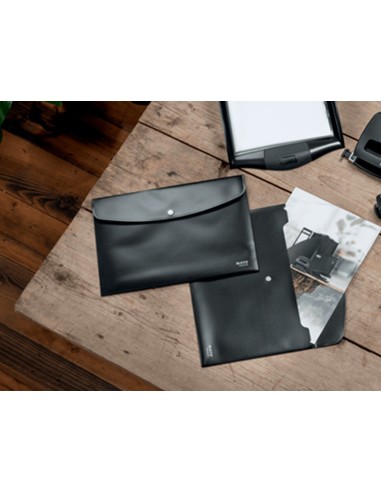 CARPETA LEITZ RECYCLE PORTADOCUMENTOS BROCHE A4 PP. NG.