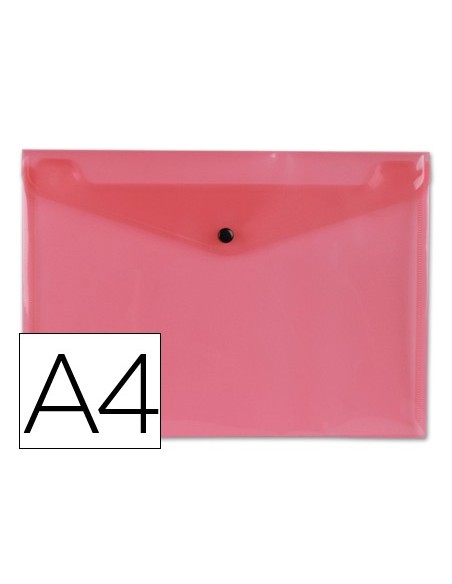 CARPETA BEAUT.DOSSIER BROCHE 34040 PP DIN A4 ROJA TPTE.-50 H.