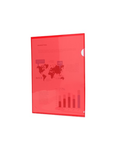 CARPETA BEAUT.DOSSIER UÑERO44000 PP DIN A4 ROJA 20 H.