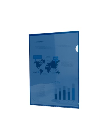 CARPETA BEAUT.DOSSIER UÑERO44002 PP DIN A4 AZUL 20 H.