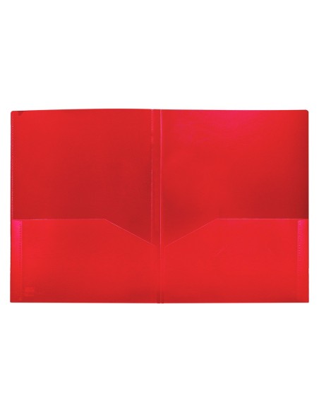 CARPETA BEAUT.DOSSIER DOS BOLSAS CANGUROS 45680 PP DIN A4 ROJA