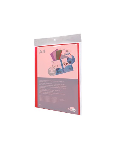 CARPETA BEAUT.DOSSIER DOS BOLSAS CANGUROS 45680 PP DIN A4 ROJA