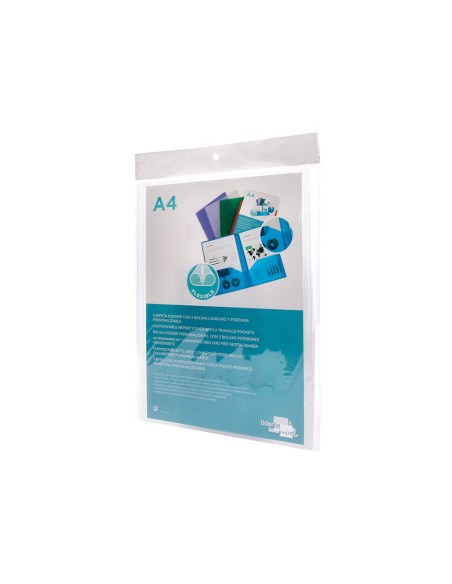 CARPETA BEAUT.DOSSIER DOS BOLSAS CANGUROS 45684 PP DIN A4 TPTE.