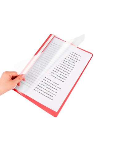 CARPETA DOSSIER FASTENER PLASTICO Q-CON.DIN A4 ROJA