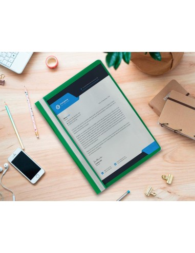 CARPETA DOSSIER FASTENER PLASTICO Q-CON.DIN A4 VERDE