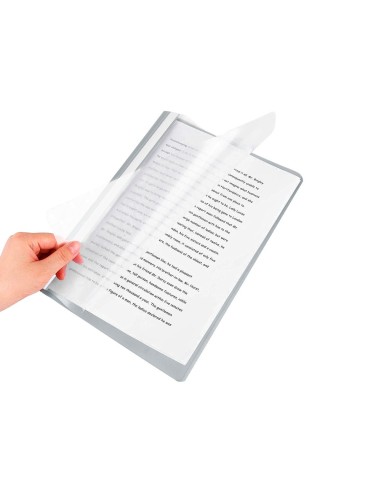 CARPETA DOSSIER FASTENER PLASTICO Q-CON.DIN A4 GRIS