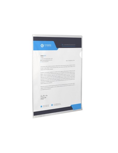 CARPETA DOSSIER UÑERO PLASTICOQ-CONNECT DIN A4 120 MICRAS TPTE.-BOLSA