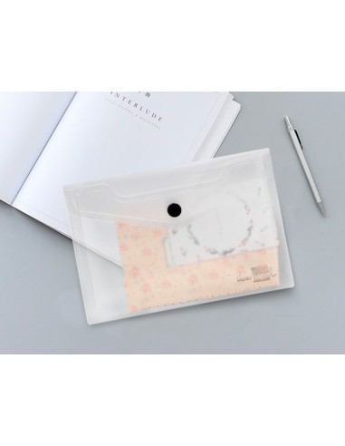 CARPETA BEAUT.DOSSIER BROCHE 44234 PP DIN A6 INCOLORA SERIE FROSTY