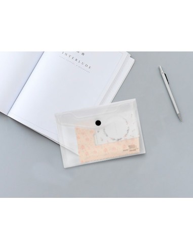 CARPETA BEAUT.DOSSIER BROCHE 44224 PP DIN A7 INCOLORA SERIE FROSTY