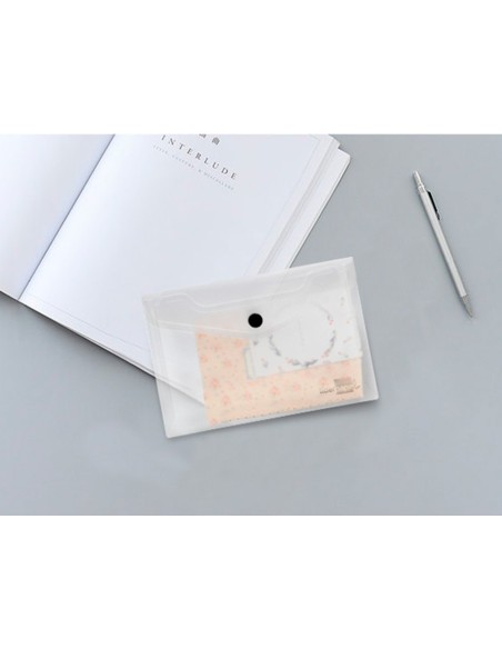 CARPETA BEAUT.DOSSIER BROCHE 44224 PP DIN A7 INCOLORA SERIE FROSTY